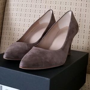 Taupe Suede Heel
